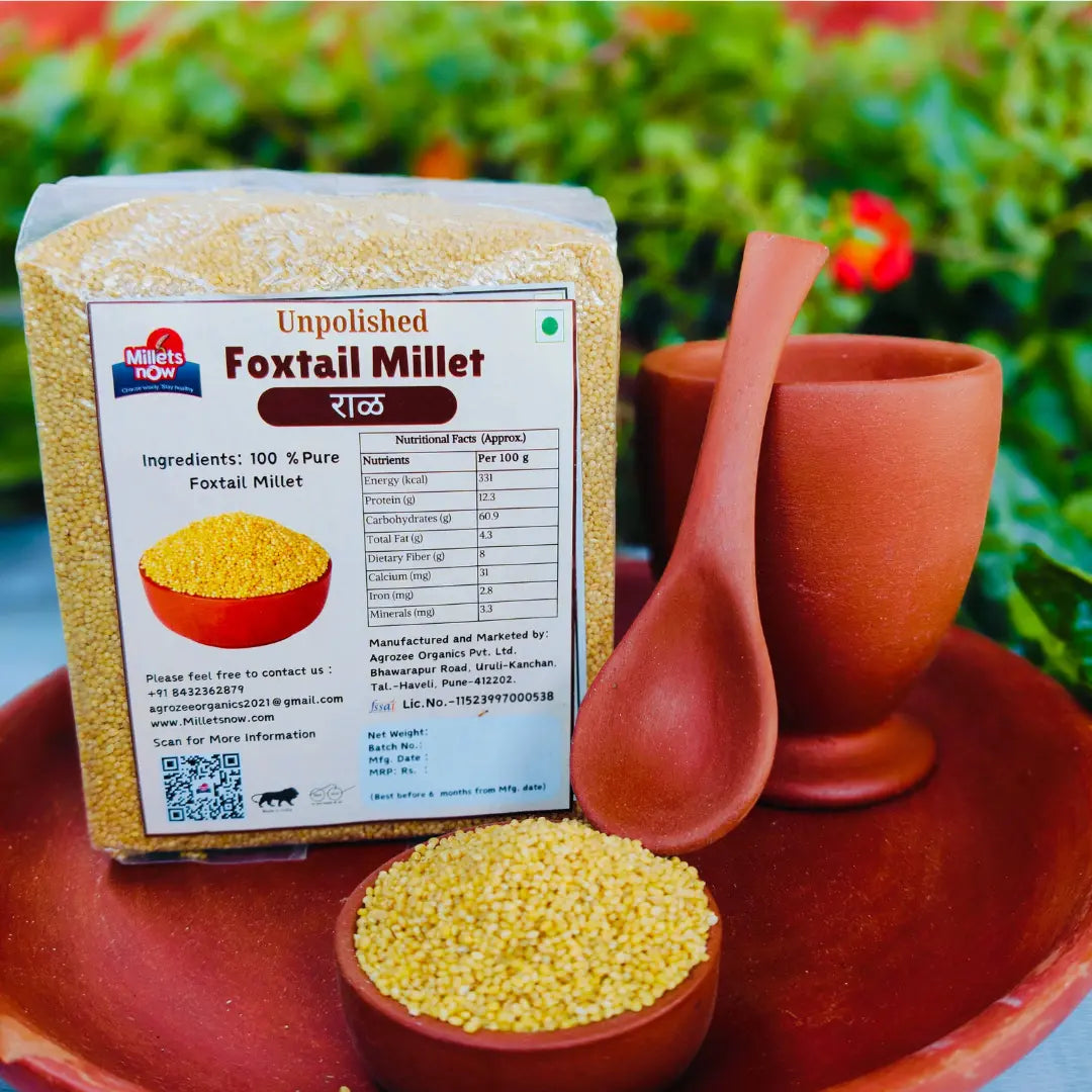 Unpolished Foxtail Millet l Rala l 1kg Millets Now