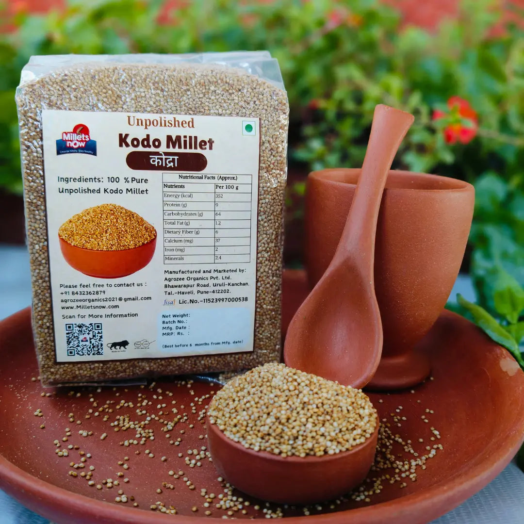 Unpolished Kodo Millet l Kodra l 1kg Millets Now