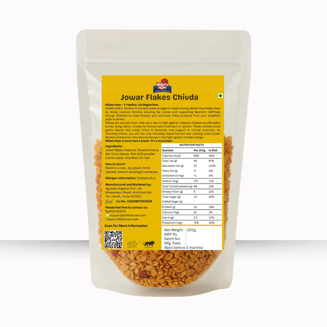 Jowar Flakes Chivda l Sorghum Chivda l 200g