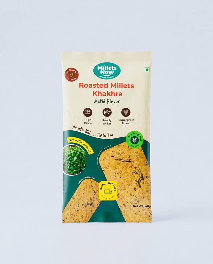 Millet Crispy Crackers (Methi Flavour)