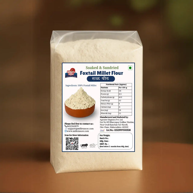 Soaked & Sundried Foxtail Millet Flour