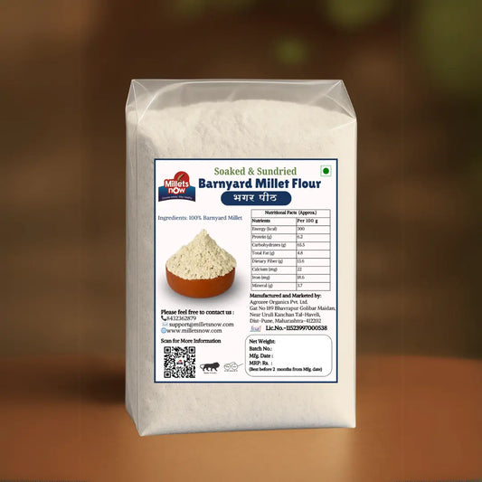Soaked and Sundried Barnyard Millet Flour | Bhagar Peeth | 500g