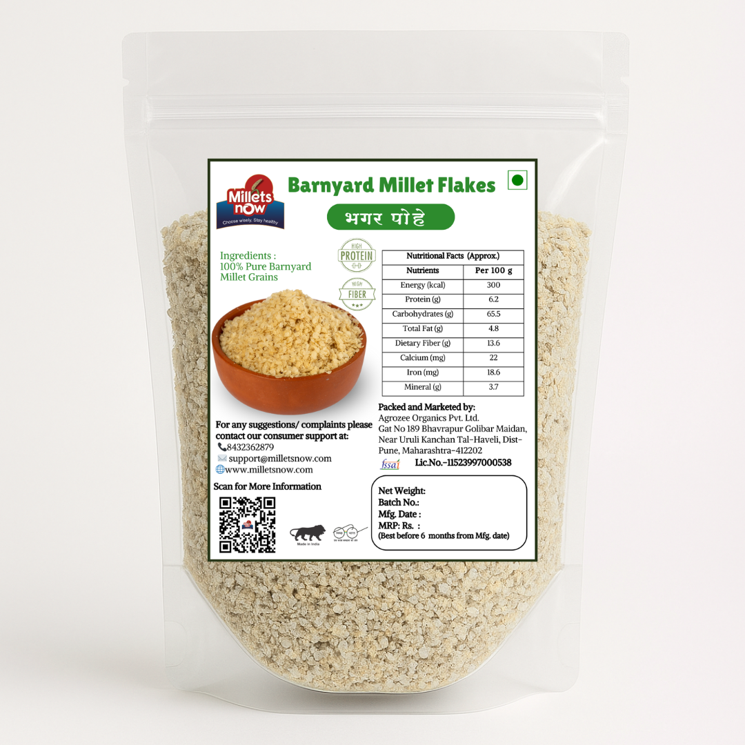 Barnyard Millet Flakes | Bhagar Poha l 200g