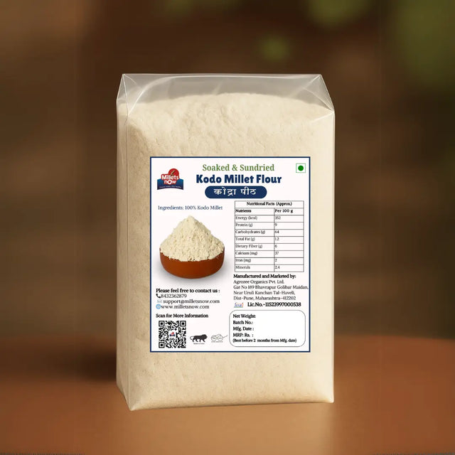 Soaked & Sundried Kodo Millet Flour