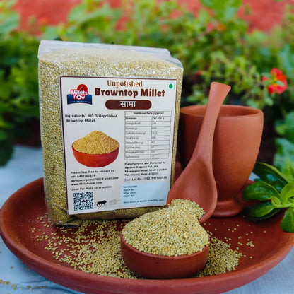 Unpolished Browntop Millet l Sama l 1 kg
