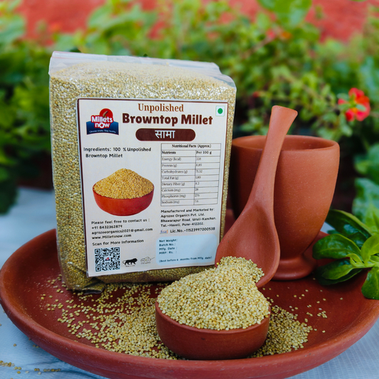 Unpolished Browntop Millet l Sama l 1 kg