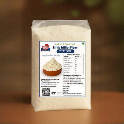 Soaked and Sundried Little Millet Flour l Sawa Flour l 500g