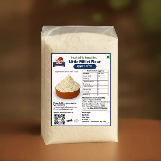 Soaked and Sundried Little Millet Flour l Sawa Flour l 500g