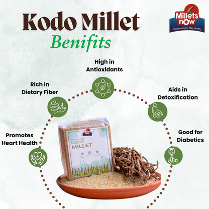 Unpolished Kodo Millet l Kodra l 1kg