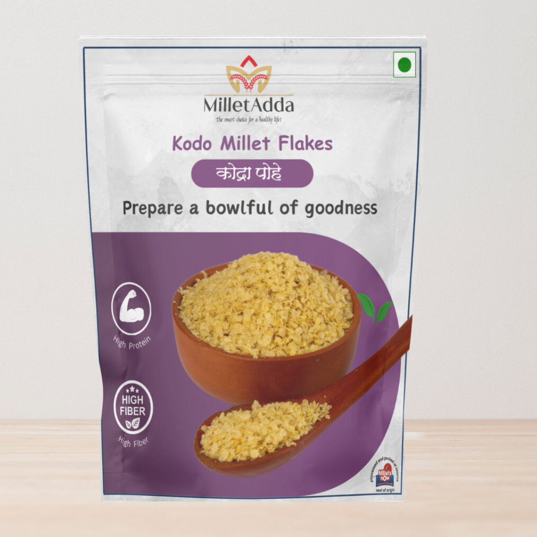 Kodo Millet Flakes | Unpolished | Soaked and Sundried Millets Now