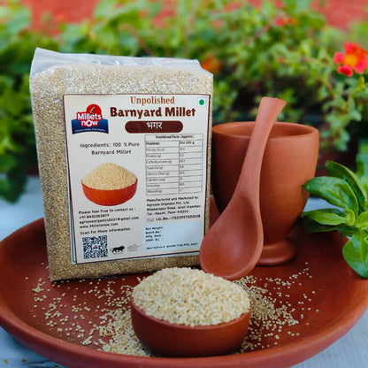 Unpolished Barnyard Millet l Bhagar l 1 kg Millets Now