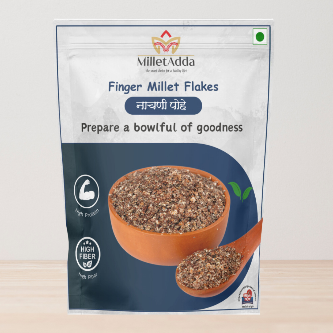 Finger Millet Flakes | Unpolished | Soked and Sundried Millets Now