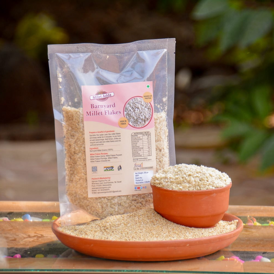 Barnyard Millet Flakes | Unpolished | Soaked and Sundried Millets Now