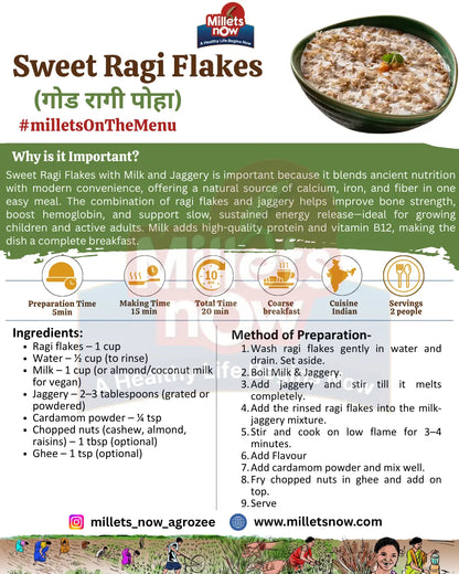 Finger Millet Flakes | Nachani Poha l 200g Millets Now