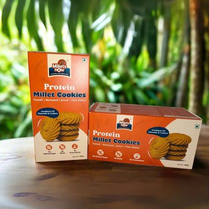 Protein Millet Cookies | Made with Jowar & Jaggery |100g Millets Now
