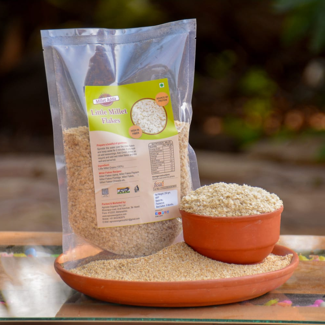 Little Millet Flakes | Unpolished | Soak and Sundried Millets Now