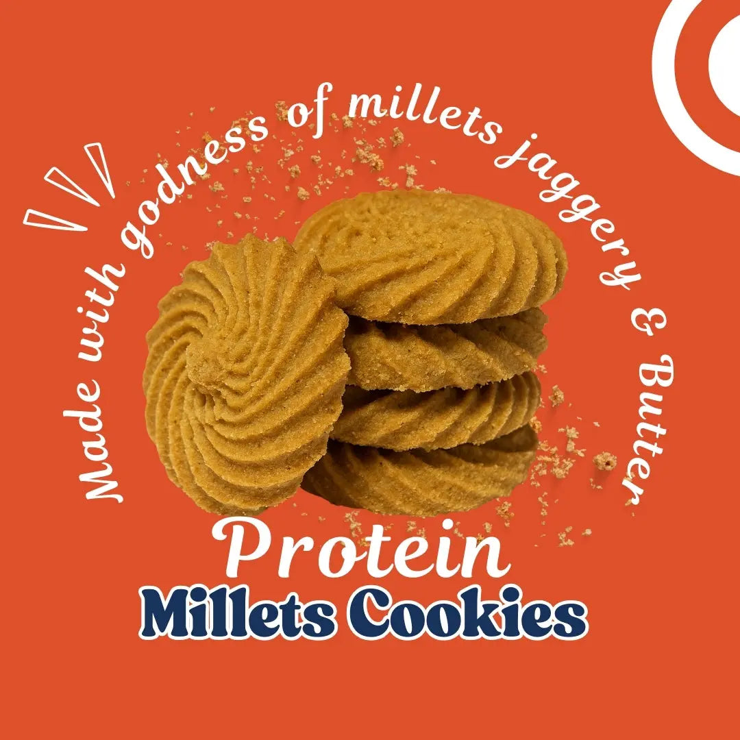Protein Millet Cookies | Jowar cookies | Made with Jowar & Jaggery |100g Millets Now