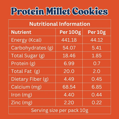 Protein Millet Cookies | Jowar cookies | Made with Jowar & Jaggery |100g Millets Now