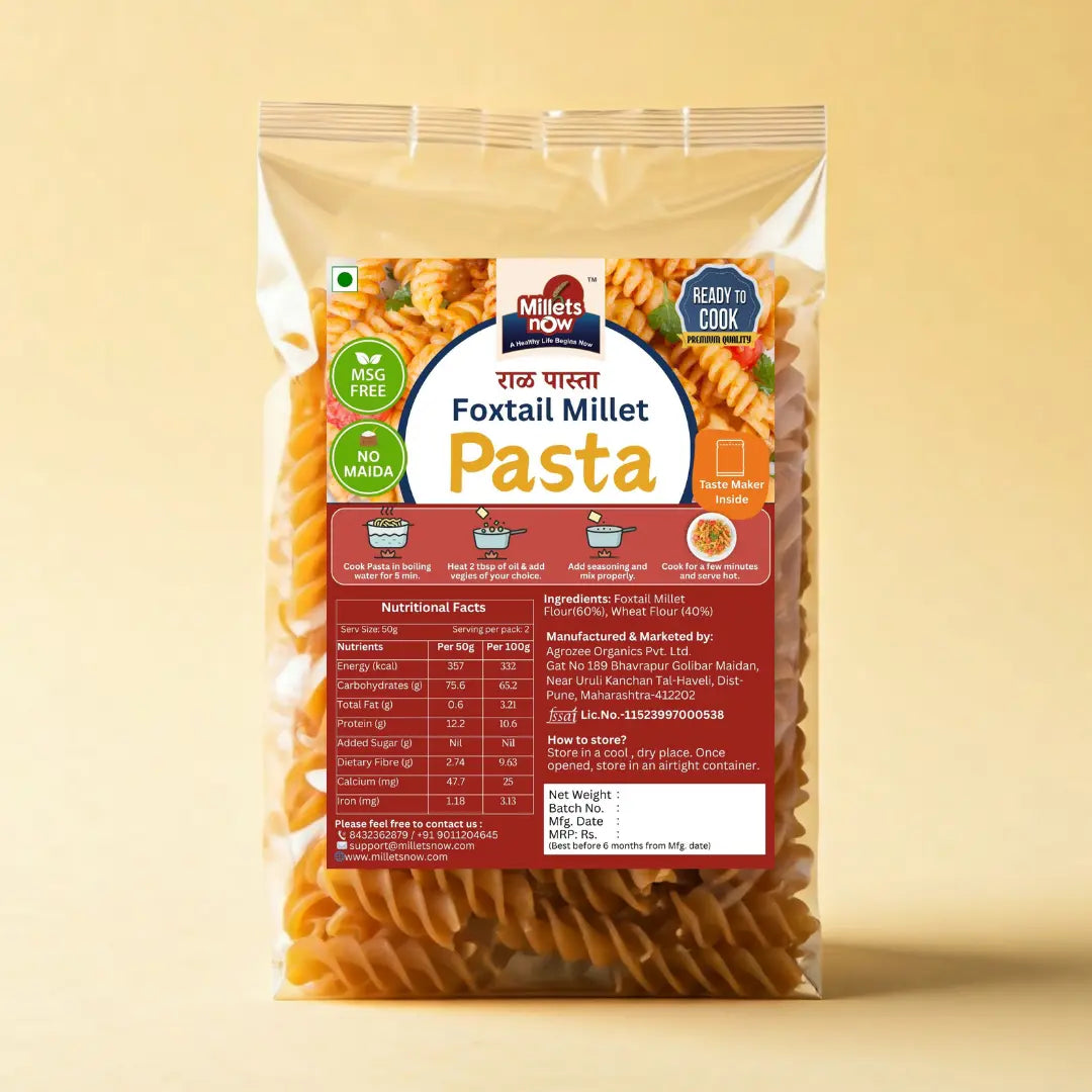 Foxtail Millet Pasta l Rala Pasta l 175g Millets Now