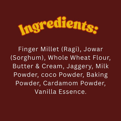 Calcium Millet cookies | Made with Ragi & Jaggery | 100g Millets Now