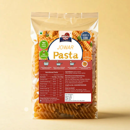 Sorghum Pasta l Jowar Pasta l 175g Millets Now