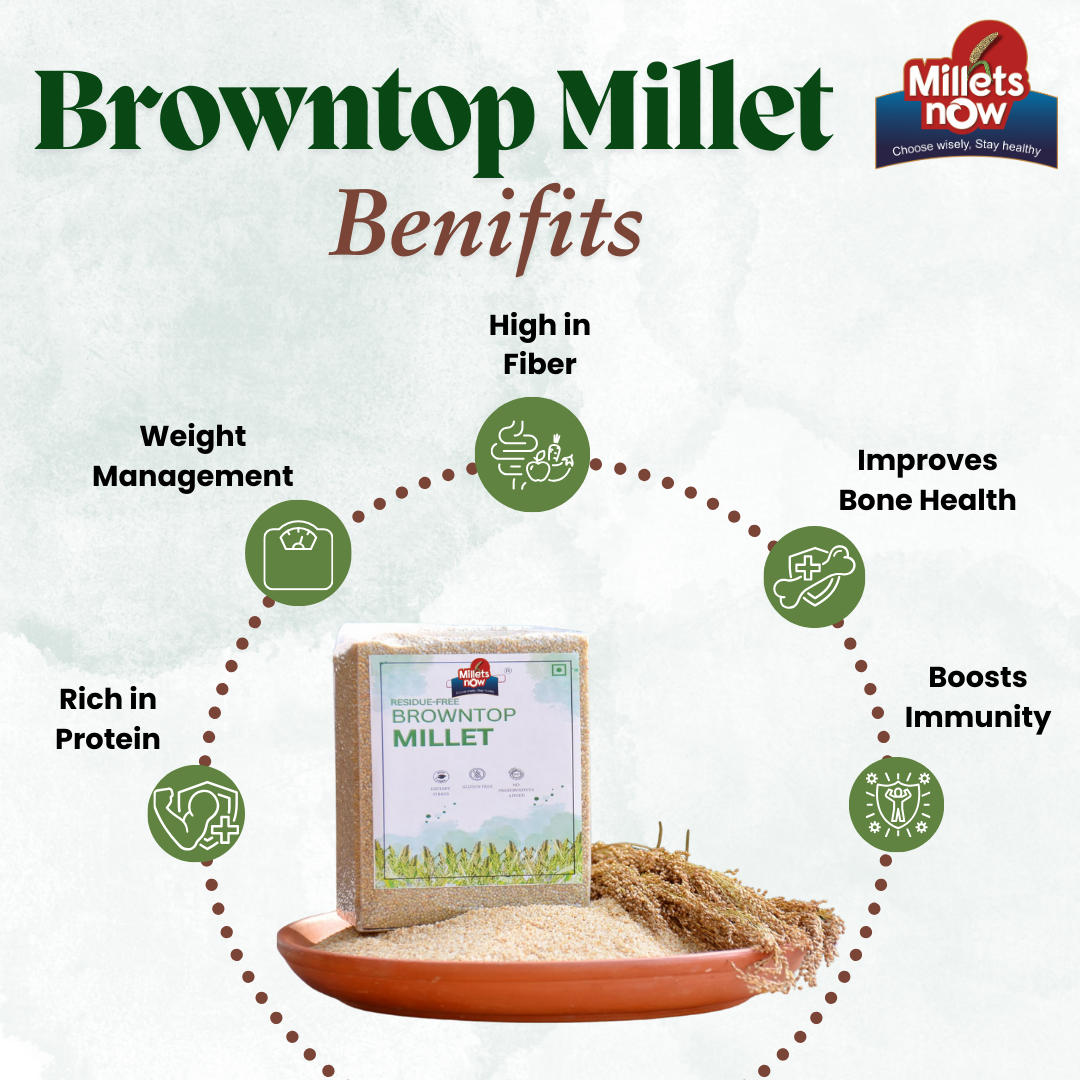 Unpolished Browntop Millet l Sama l 1 kg