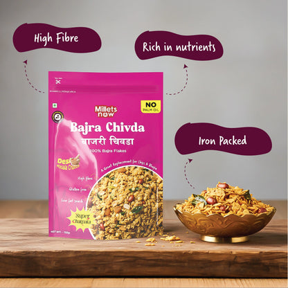 Bajra Flakes Chivda | 150g Millets Now