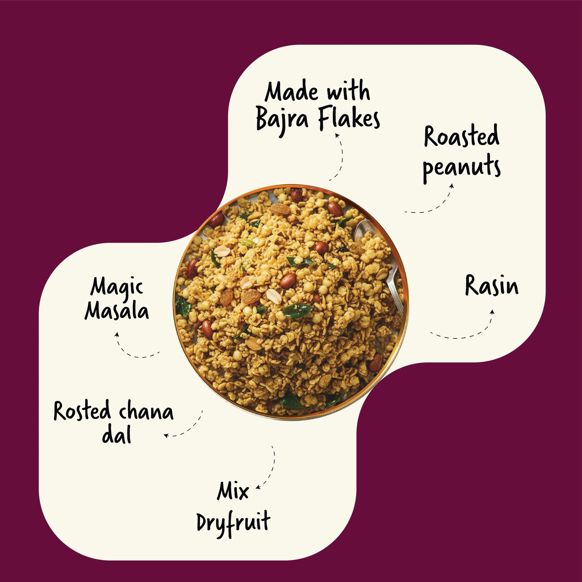 Bajra Flakes Chivda | 150g Millets Now