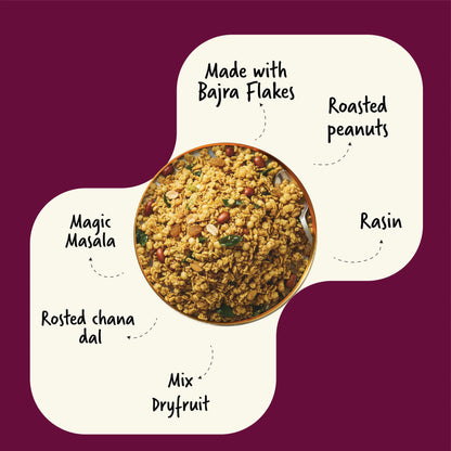 Bajra Flakes Chivda | 150g Millets Now