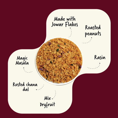 Jowar Flakes Chivda l Sorghum Chivda l 200g Millets Now
