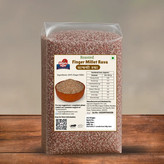 Roasted Finger Millet Rawa l Nachani Rava l 500g Millets Now