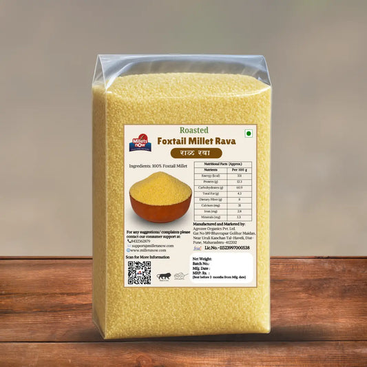 Roasted Foxtail Millet Rava l Rala Rava l 500g Millets Now