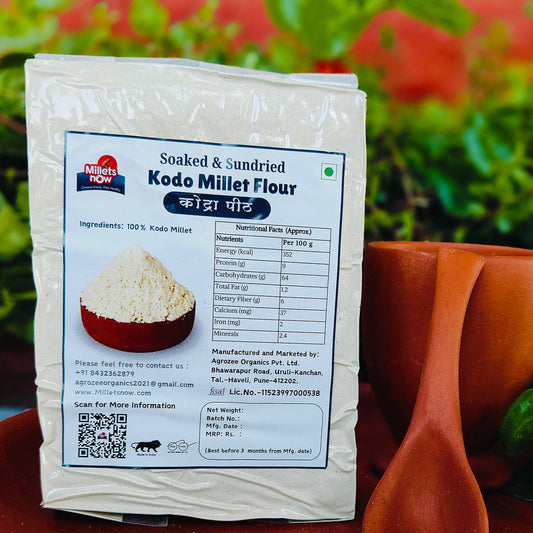 Kodo Millet Flour | Unpolished | Soked and Sundried Millets Now