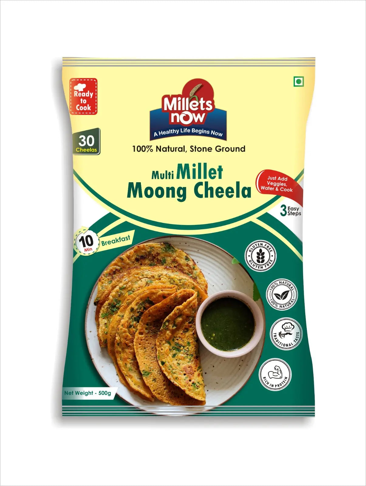 Multi Millet Moong Cheela | 500g Millets Now