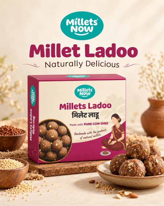 Multi Millet Laddoo Millets Now product advertisement
