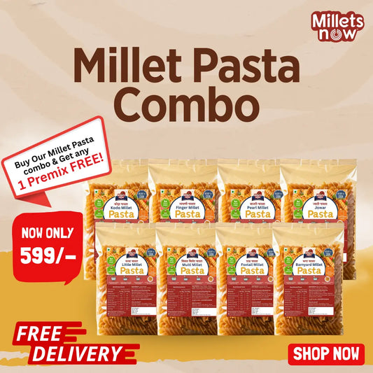 Millet Pasta Combo | Pack of 8 Millets Now