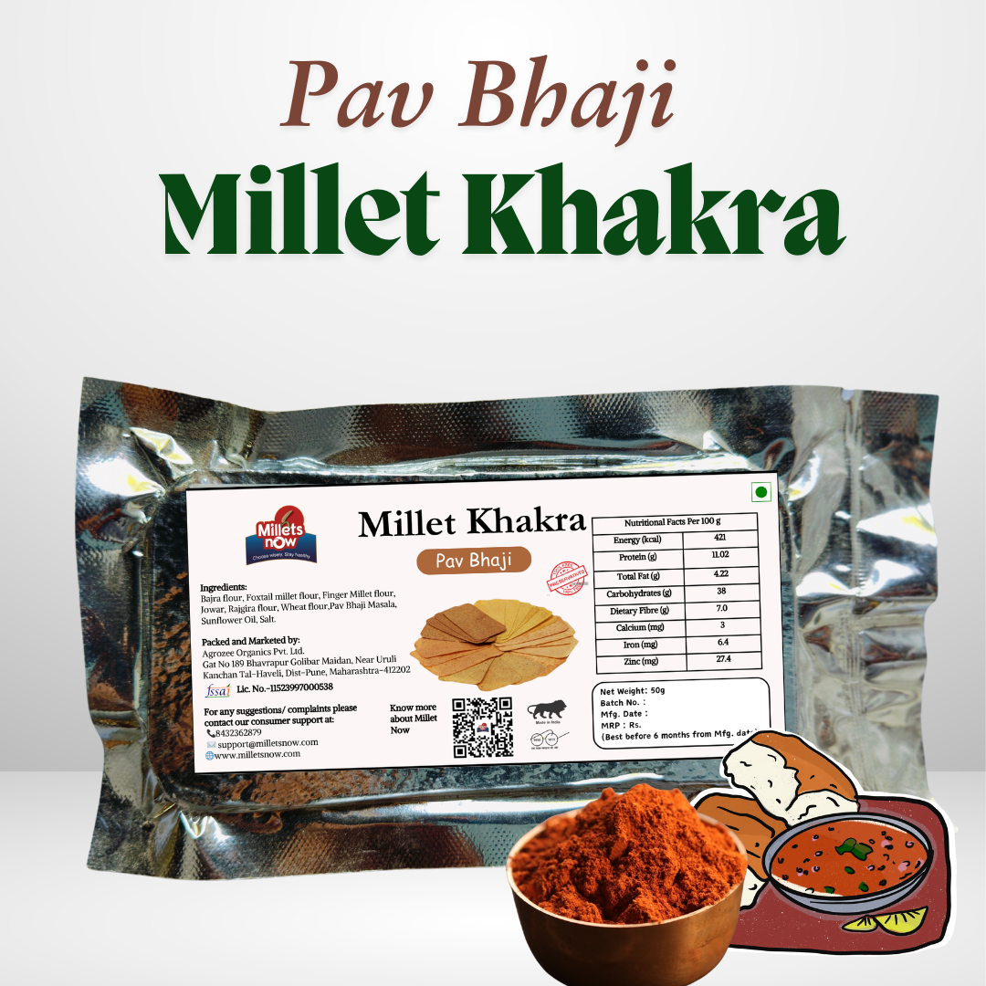 Pav Bhaji Millet Khakra l 50g