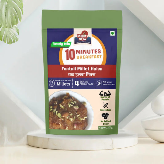 Instant Foxtail Millet Halwa Mix-200g | Instant Breakfast Premix Millets Now