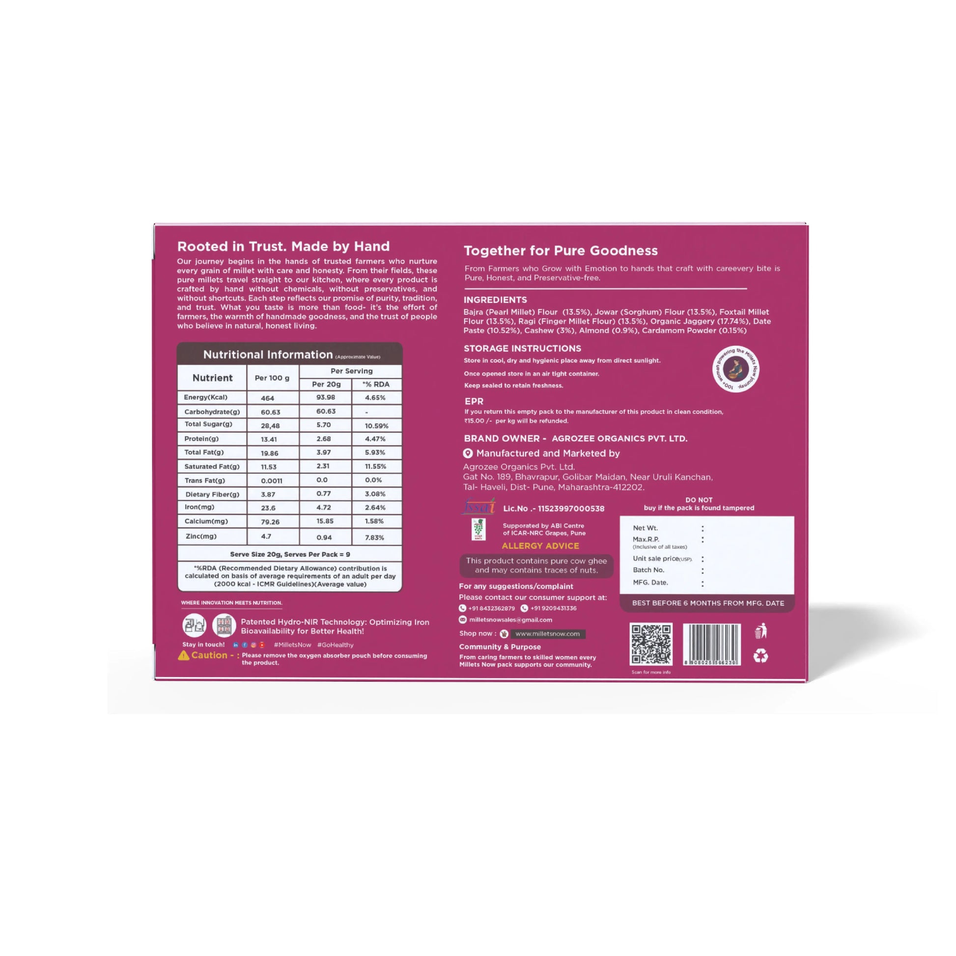 Multi Millet Laddu l 200g Millets Now