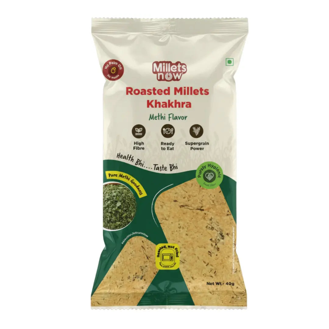 Methi Millet Khakra l 50g Millets Now