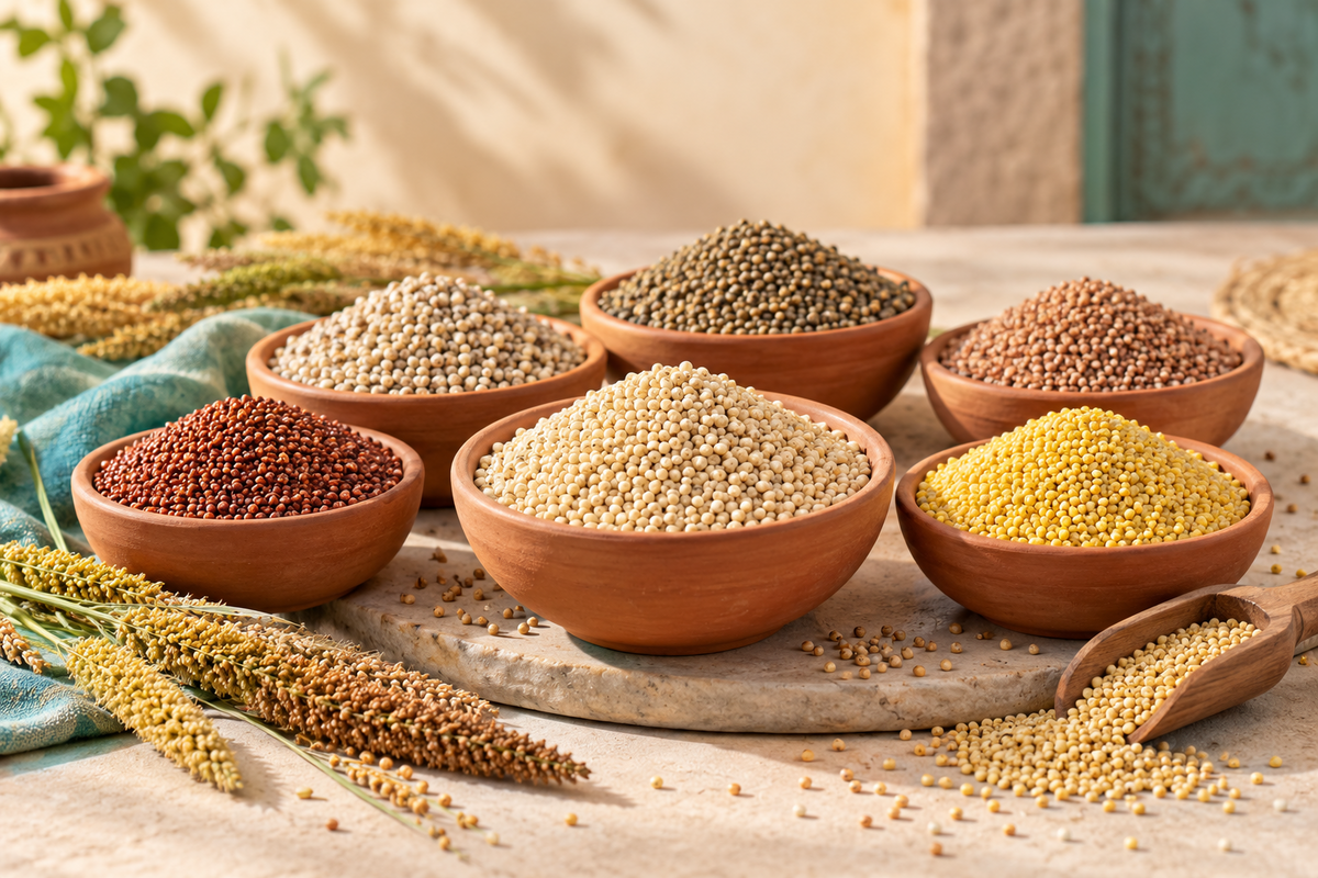 Unpolished Millet Combo · 500 g each