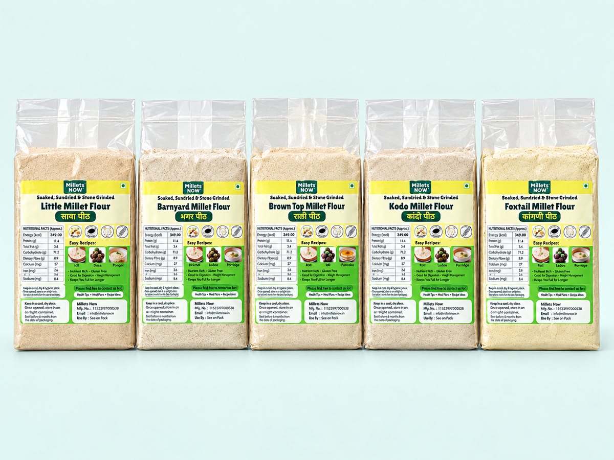 Soaked and Sundried Millet Flours Combo