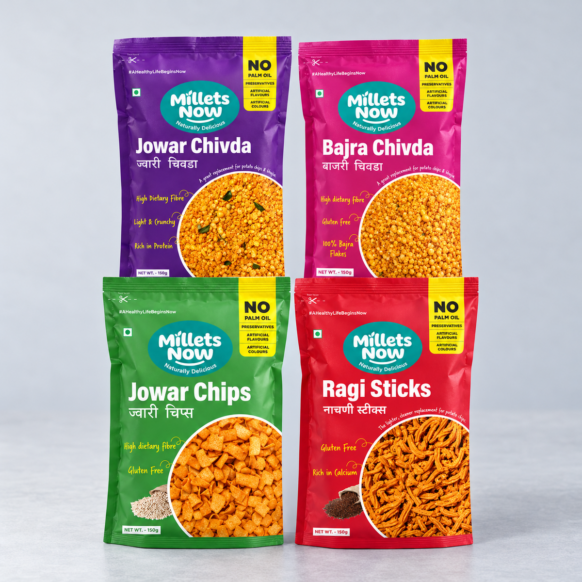 Millet Chatpata Snack Box — included Millets Now products