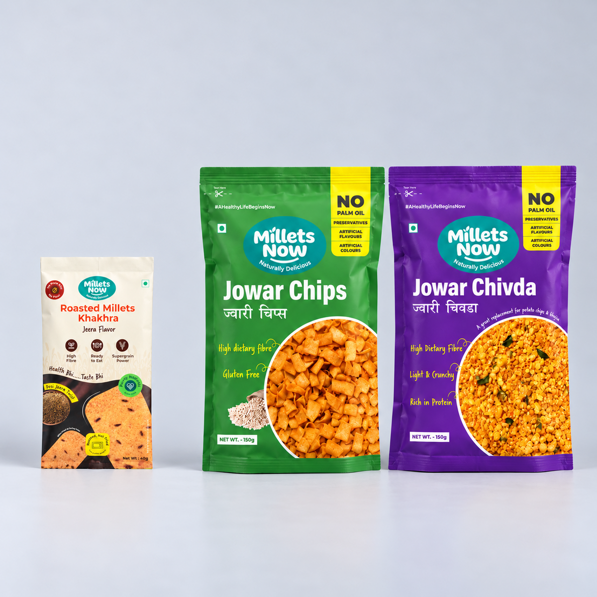 Chai-Time Crunch Combo — included Millets Now products