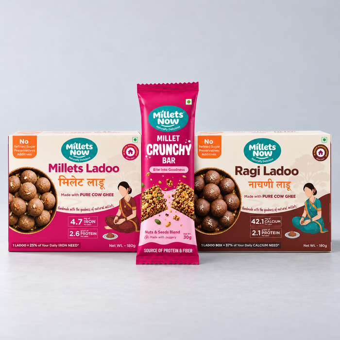 Millet Laddoo & Crunchy Bar Combo