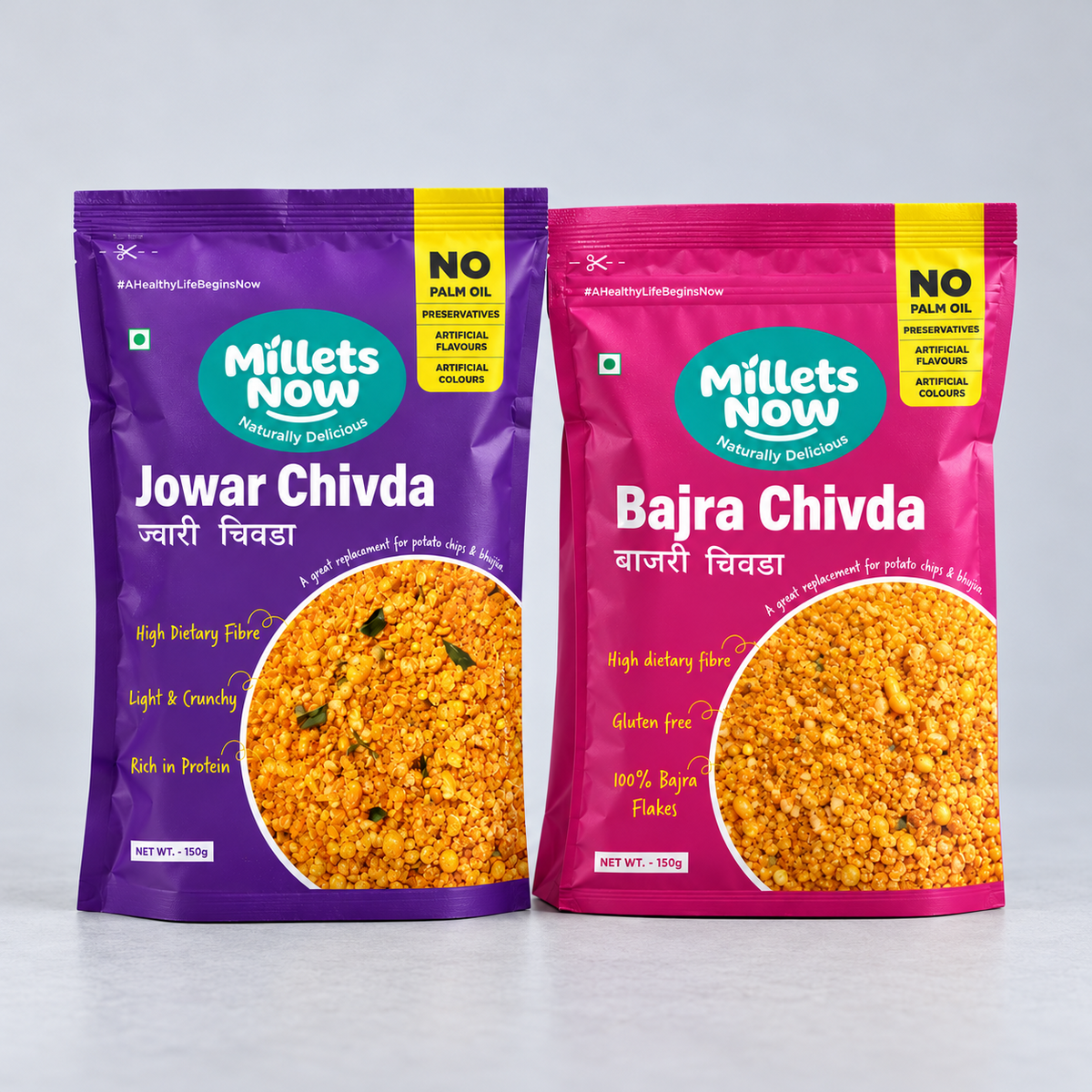Chatpata Millet Chivda Duo — included Millets Now products