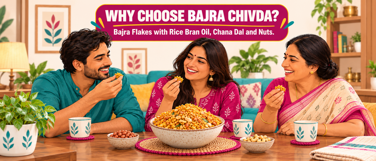 Bajra Chivda — sharing at home