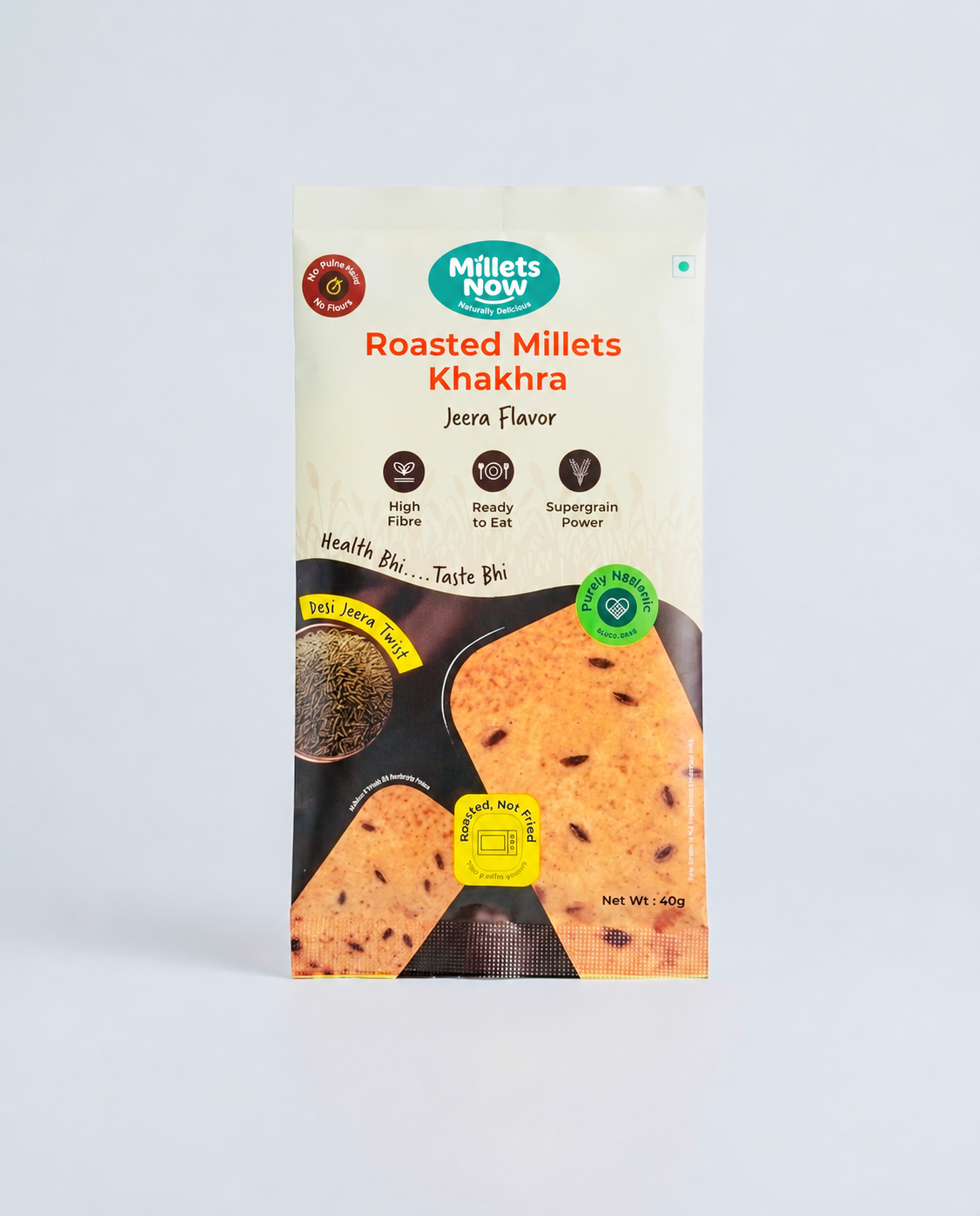 Millet Crispy Crackers (Jeera Flavour)