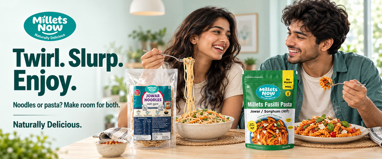 Millets Now — millet noodles and pasta meal break
